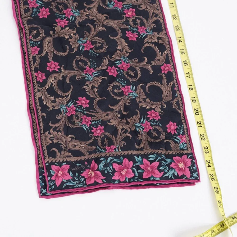 JG Hook Floral 100% Silk Scarf - Picture 2 of 6